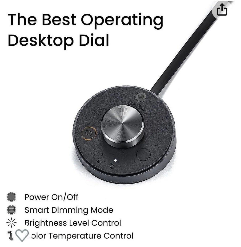 LED Computer Monitor Light Lamp with Desktop Dial S81037
