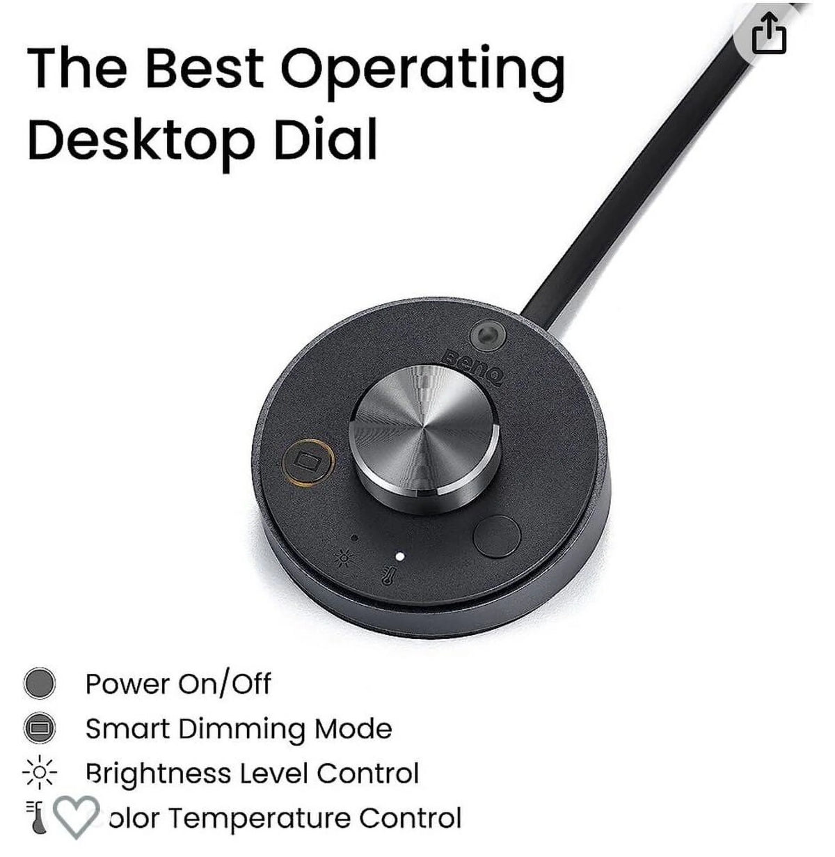 LED Computer Monitor Light Lamp with Desktop Dial S81037