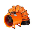 Portable 8 in. Heavy Duty Blower Fan with Duct Hose 195W 1070CFM O55035