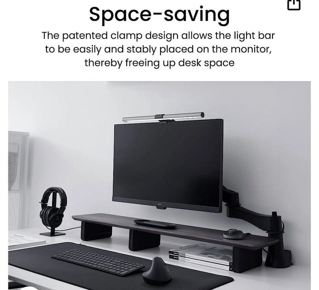 LED Computer Monitor Light Lamp with Desktop Dial S81037