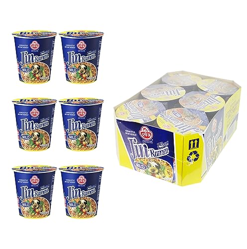 Jin Ramen Mild Instant Cup Noodle 65g 6 Pack N6725