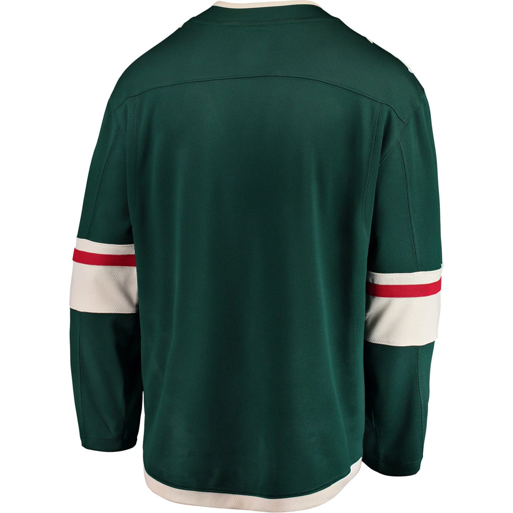 Men's Green Minnesota Wild Home Jersey Y640512