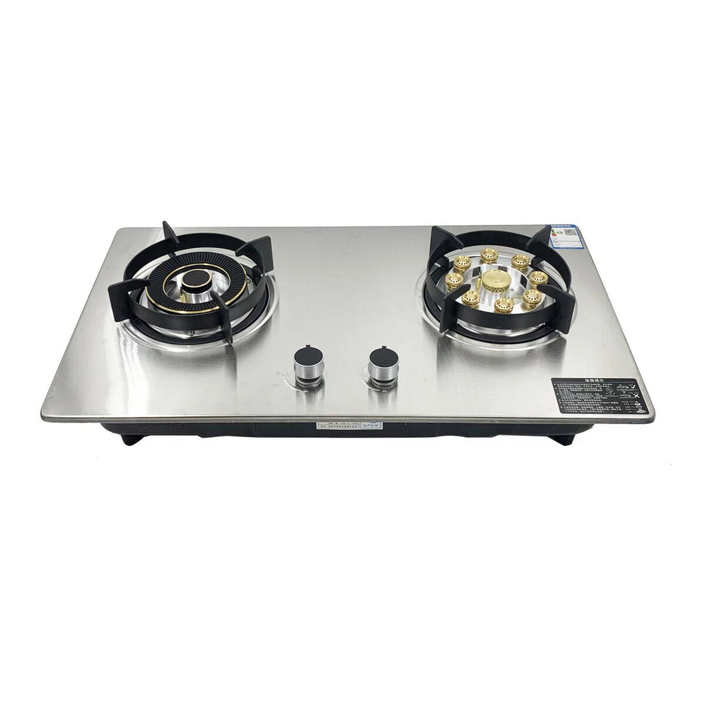 28'' Stainless 2 Burners Built-in Propane LPG Gas Stoves F1250