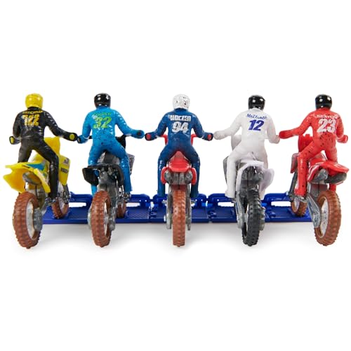 1:24 Scale Die-Cast Motorcycles with Rider Figure 5-Pack K650937