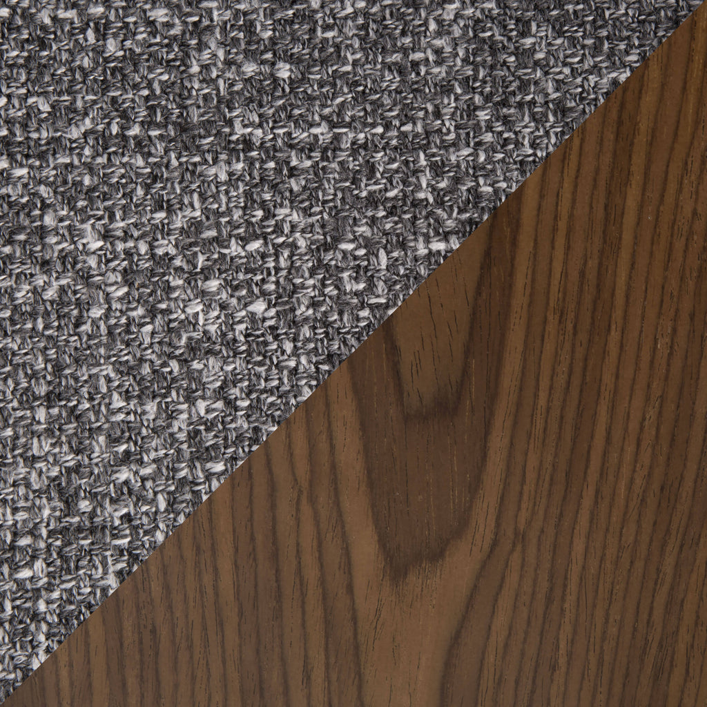 Walnut and Grey Noise Fabric Counter Stool H875050