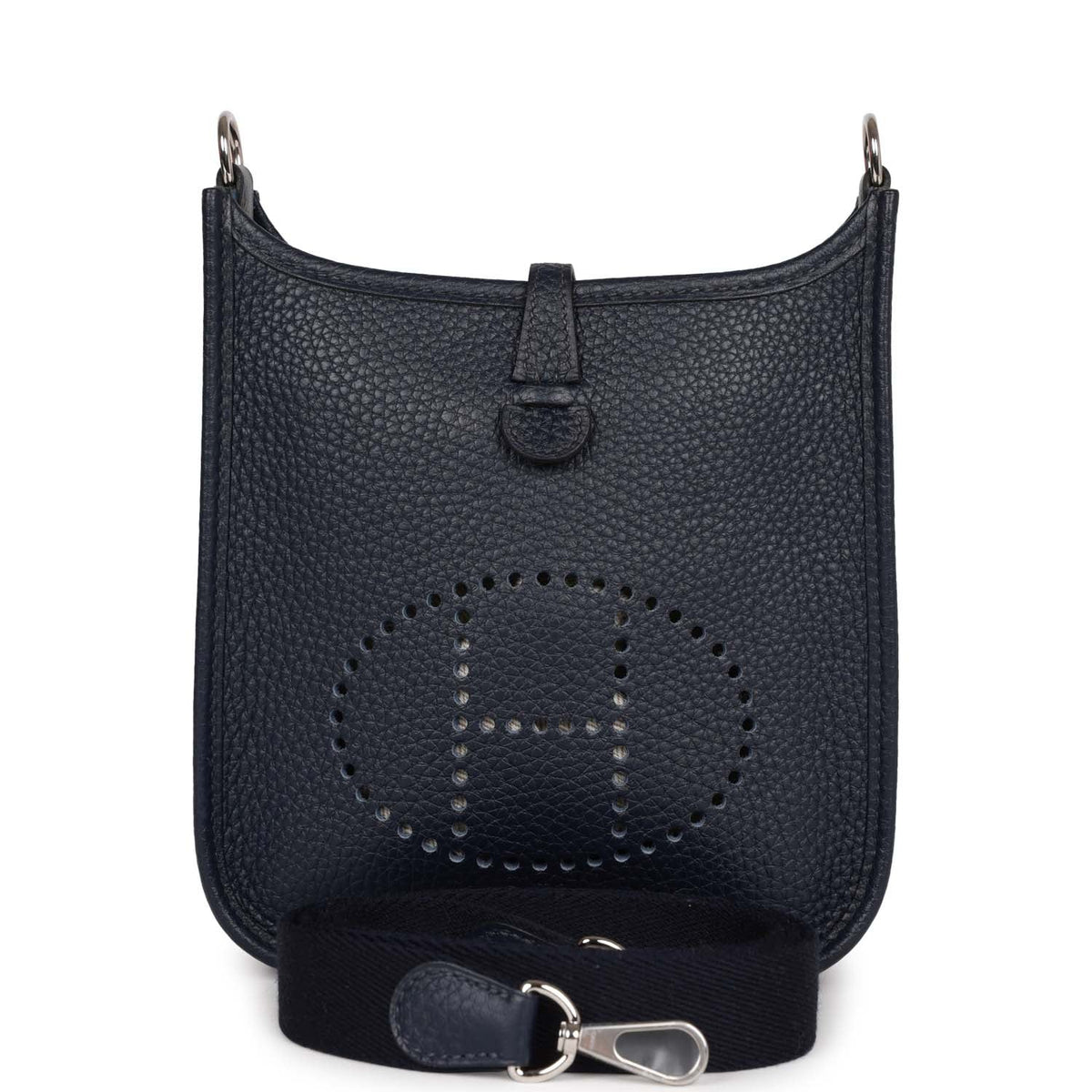 Bleu Nuit Clemence Leather Bag Q5125