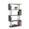 Black 5-Shelf Open Display Bookcase C13252