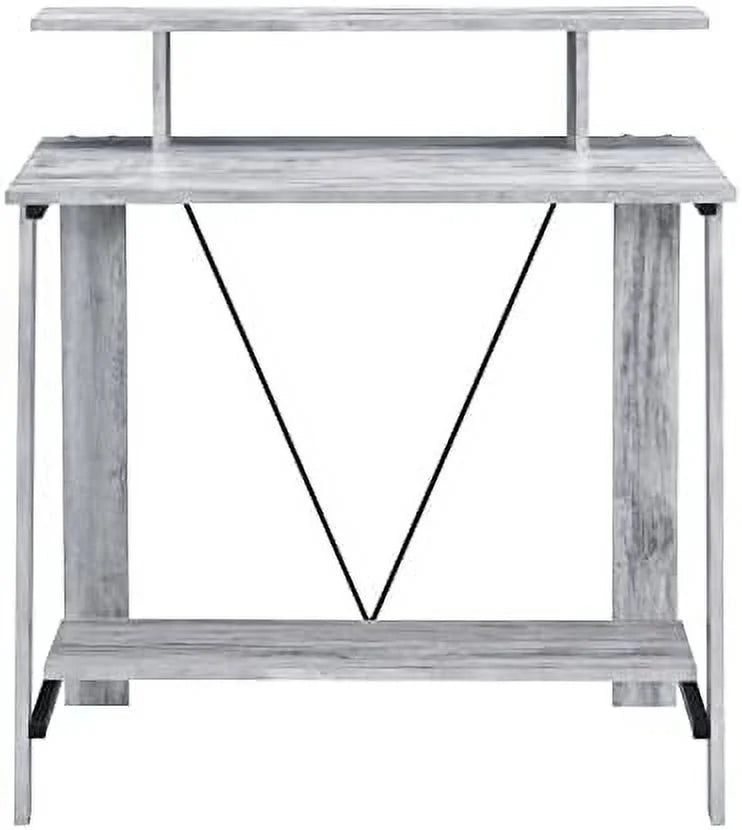 32'' Small Corner Computer Desk with Shelves U442132