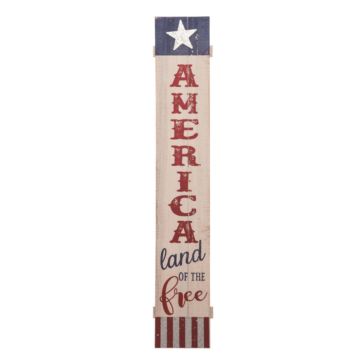 Blue and Red Americana Sign Decor N45378