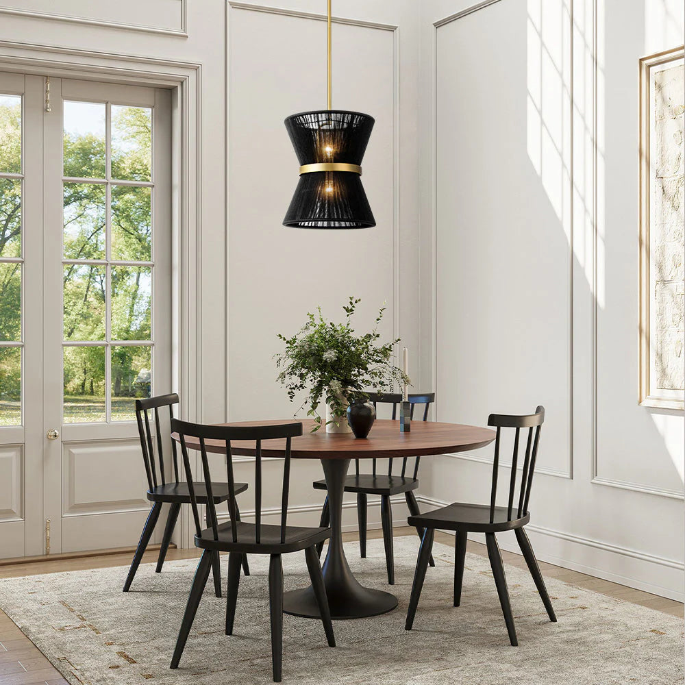 2-Light Single Drum Chandelier L4779