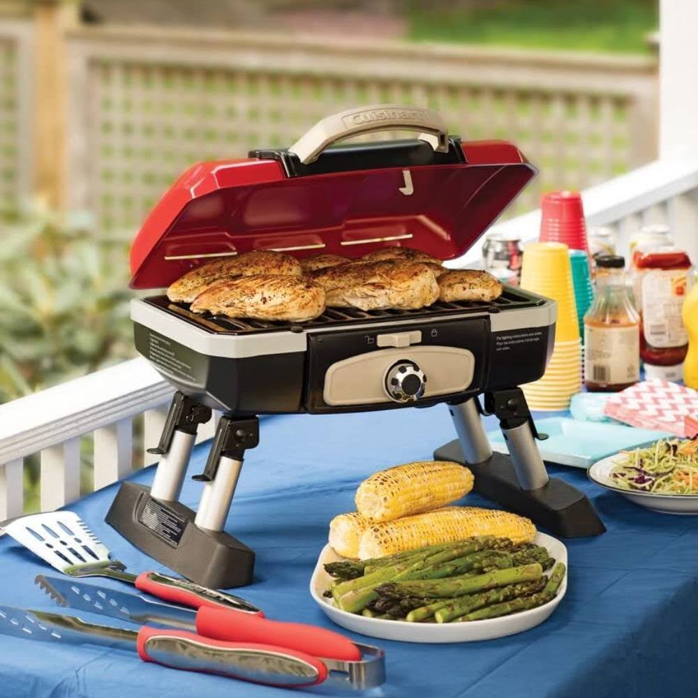 Red Portable Tabletop Gas Grill O54260