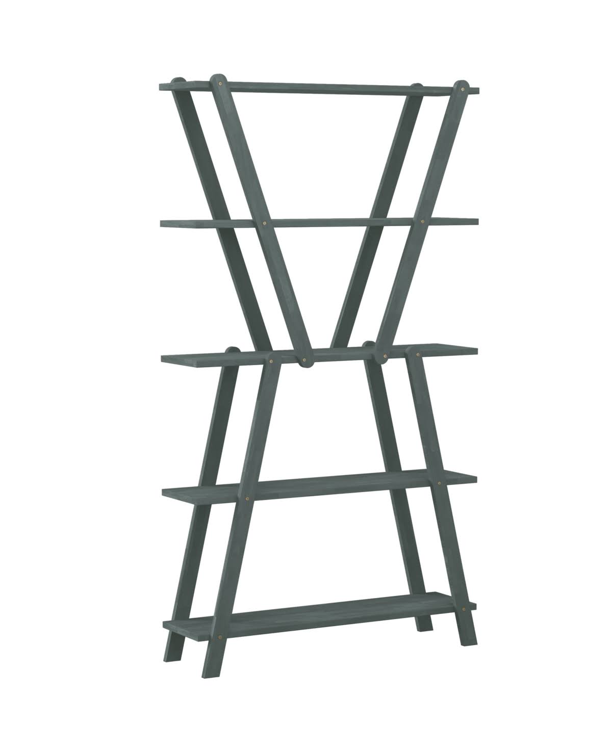 Gray Wood Bookcase T468739