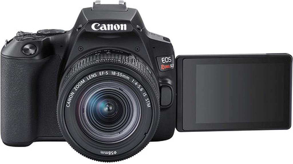 DSLR Camera with 18-55mm and 55-250mm and 420-800mm Lenses 64GB Memory Case Tripod Flash Remote 38pc Bundle E23049