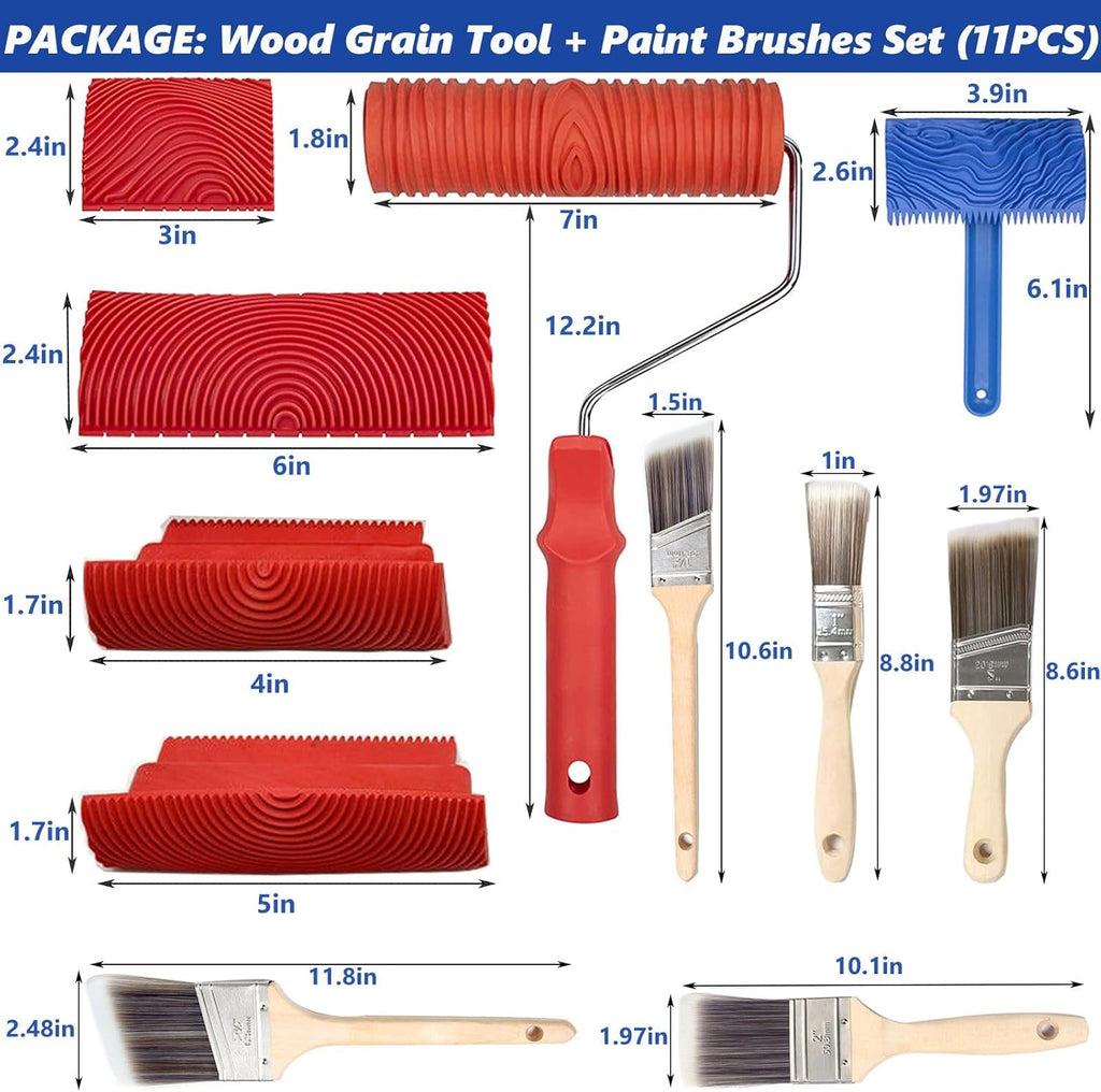 11pcs Wood Grain Tool Set H81172