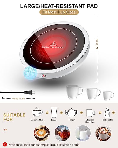 Black 50W Coffee Cup Warmer with 3 Temperature Settings J69710