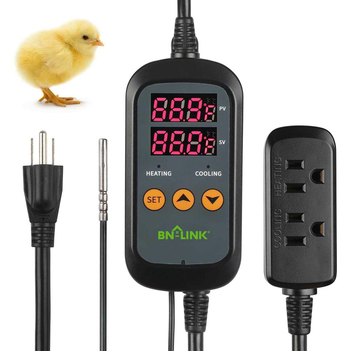 Digital Temperature Controller Outlet Thermostat Plug P9805