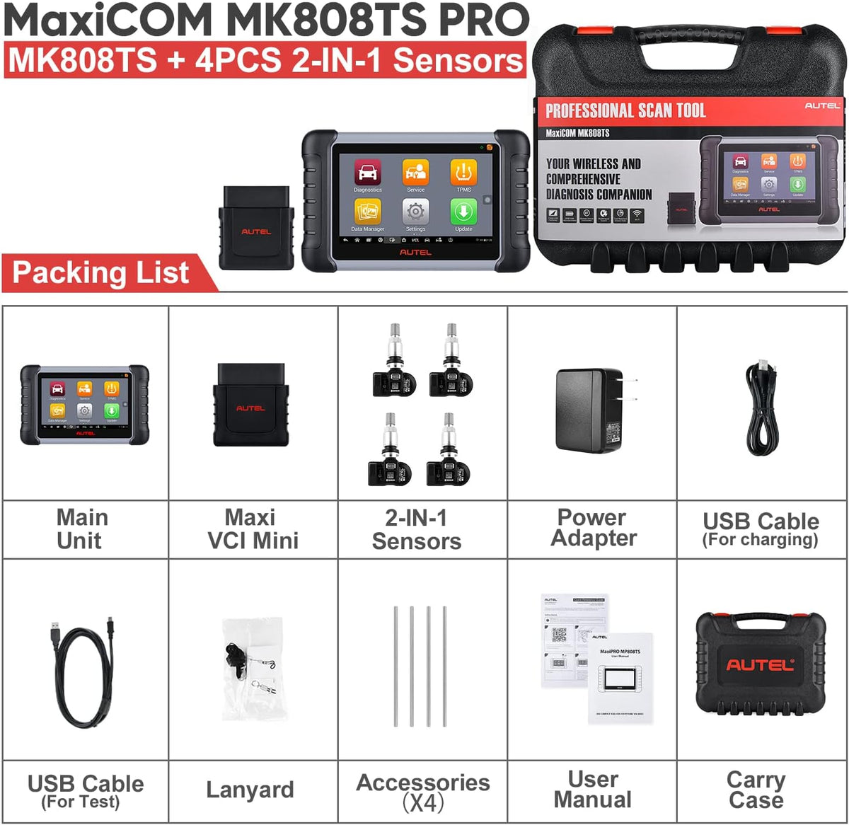 Diagnostic Scan Tool with 4 MX-Sensor R33066