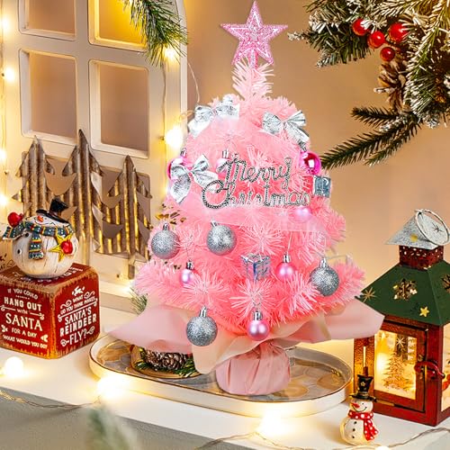 24 Inch Prelit Artificial Christmas Tree with 50 LED Lights J476
