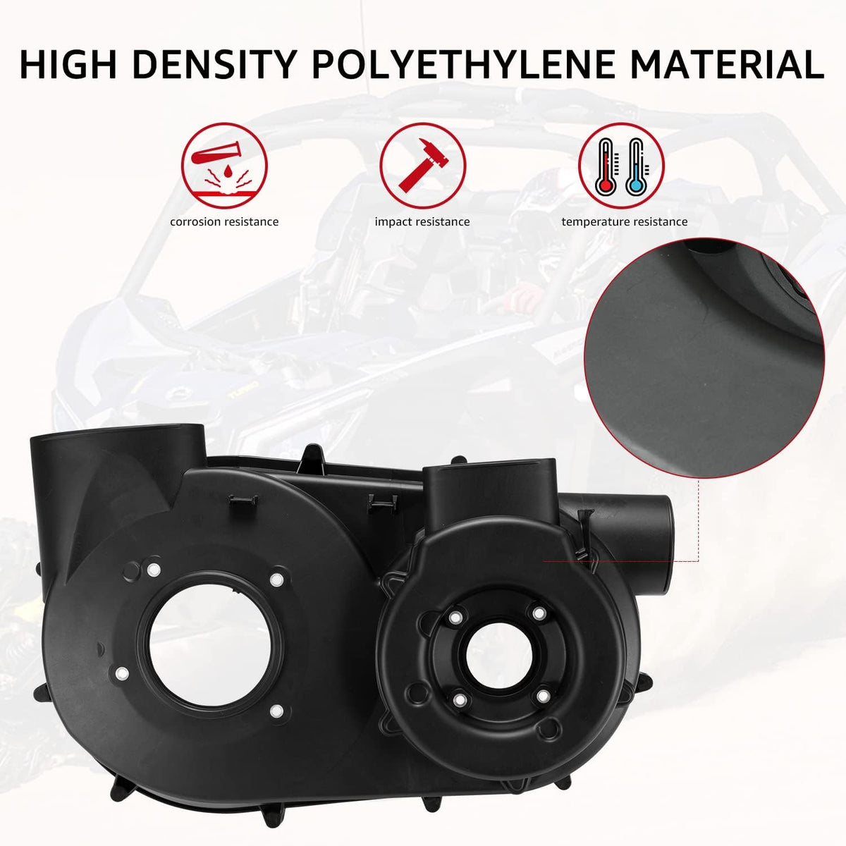 Inner Clutch Variator Cover CVT Air Guide Transmission Housing for Can Am Maverick X3 K712741