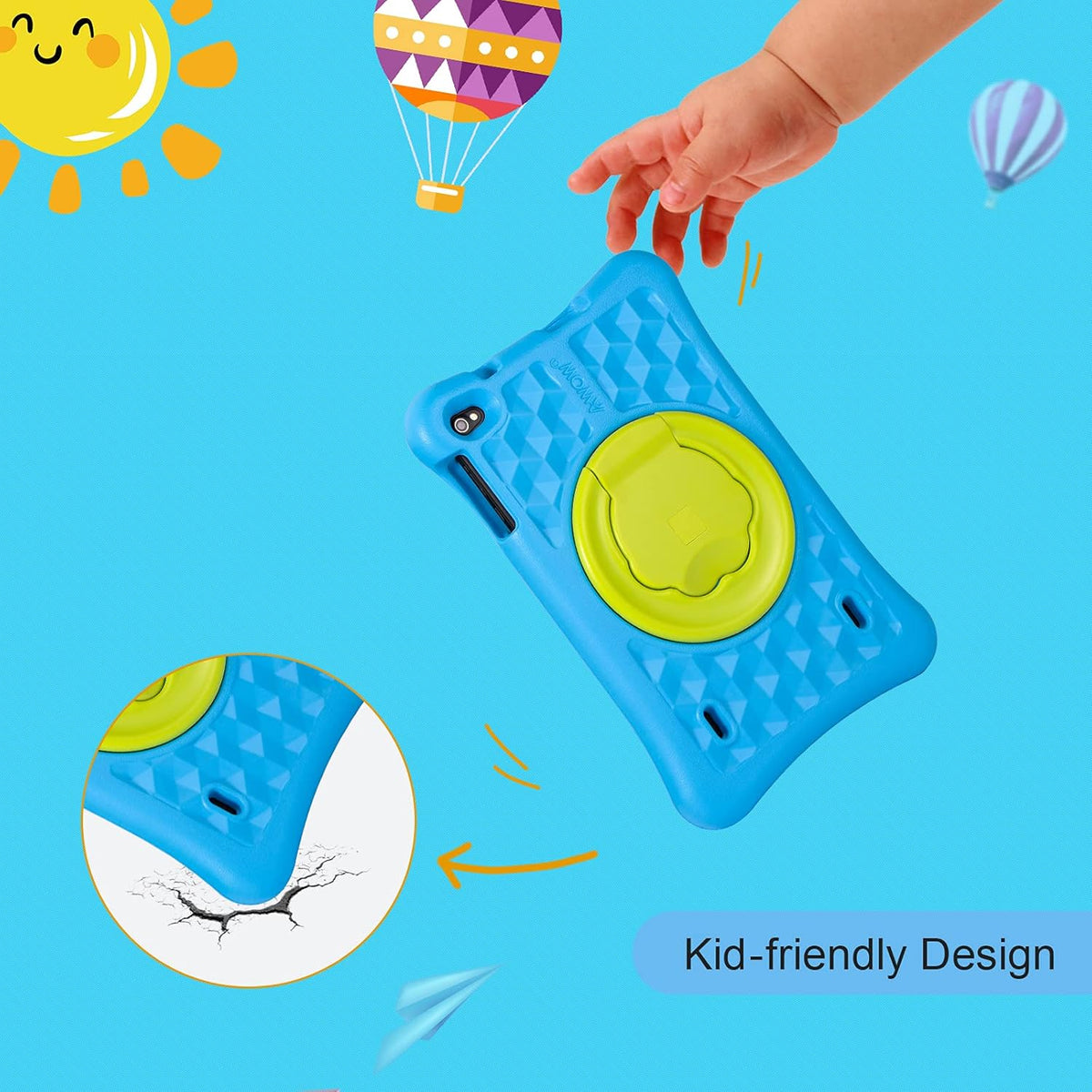 10.1 inch Kids Tablets Android 10 Go 2GB+32GB Blue L4707