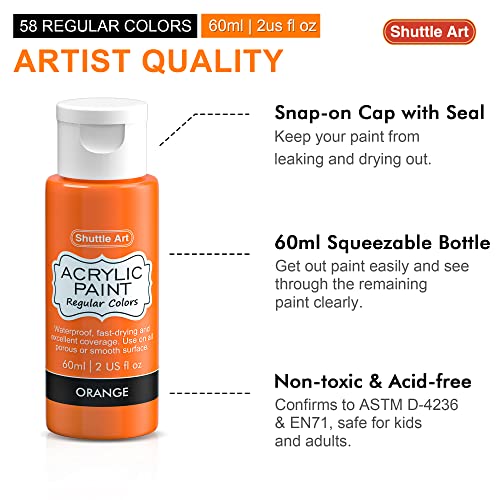 50 Colors 2oz Acrylic Paint Set M188322