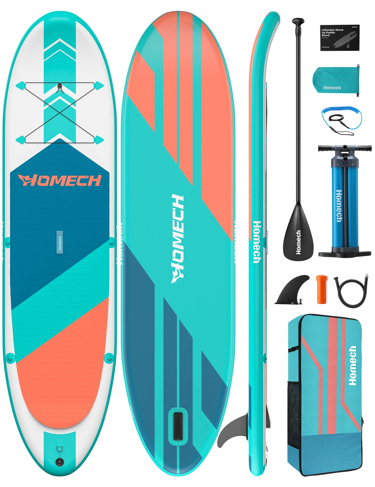10.8 ft Inflatable Stand Up Paddle Board with Pump D231