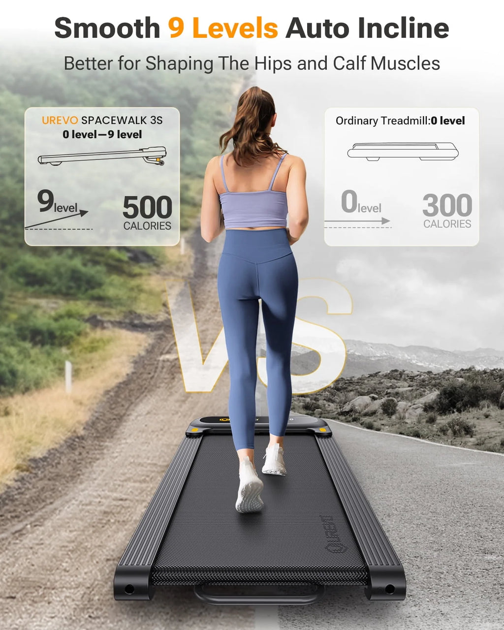 2 in 1 Under Desk Treadmill with Remote Control Q711