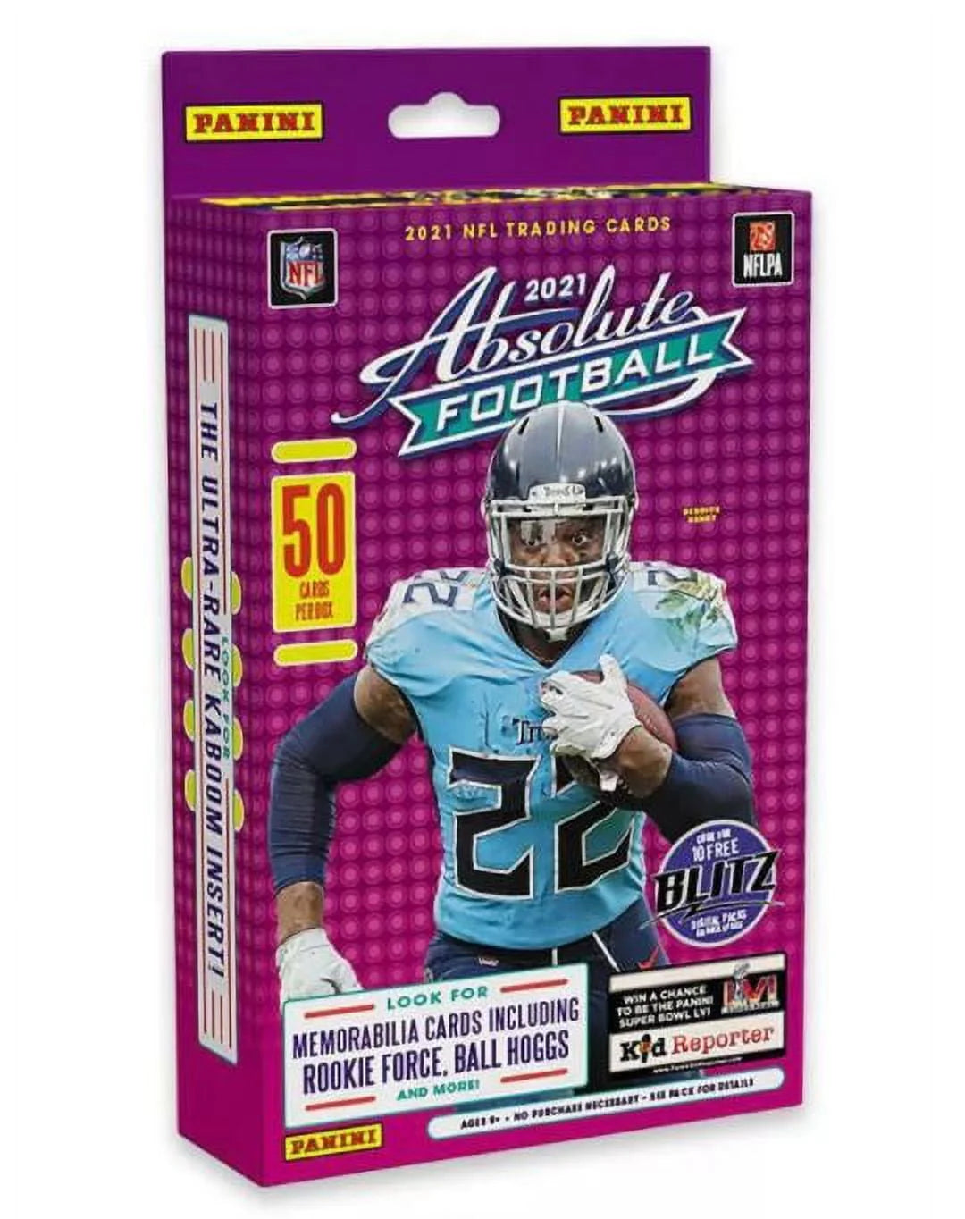 NFL Absolute Football Trading Card Hanger Box 50 Cards E126