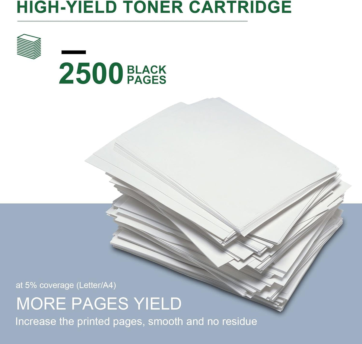 2 Black Toner Cartridge for HP Printer C629
