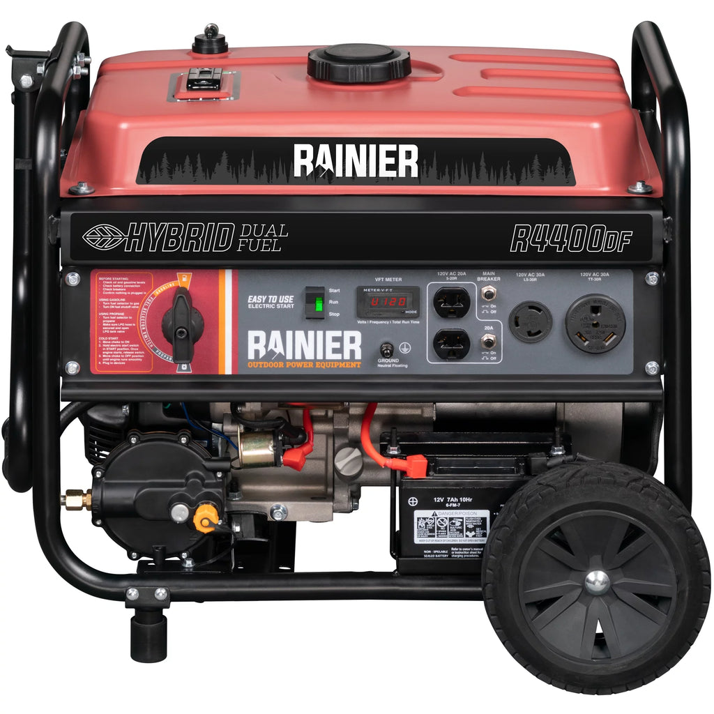 4400 Watt Dual Fuel Portable Generator with Electric Start L3418