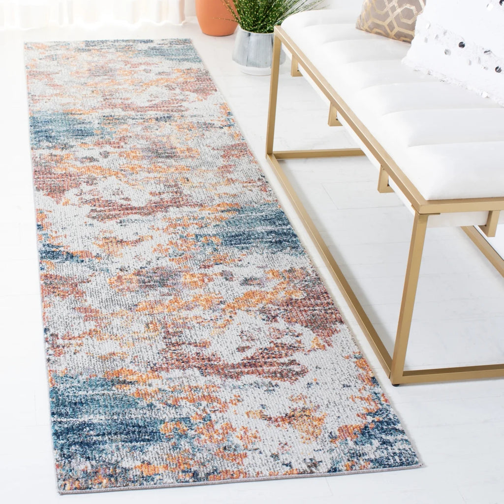 Gold / Blue Rug L395182