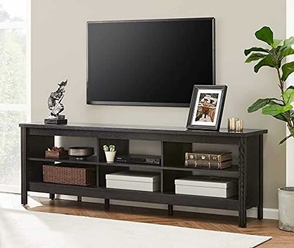Brown Farmhouse TV Stand with 6 Cubby I73915