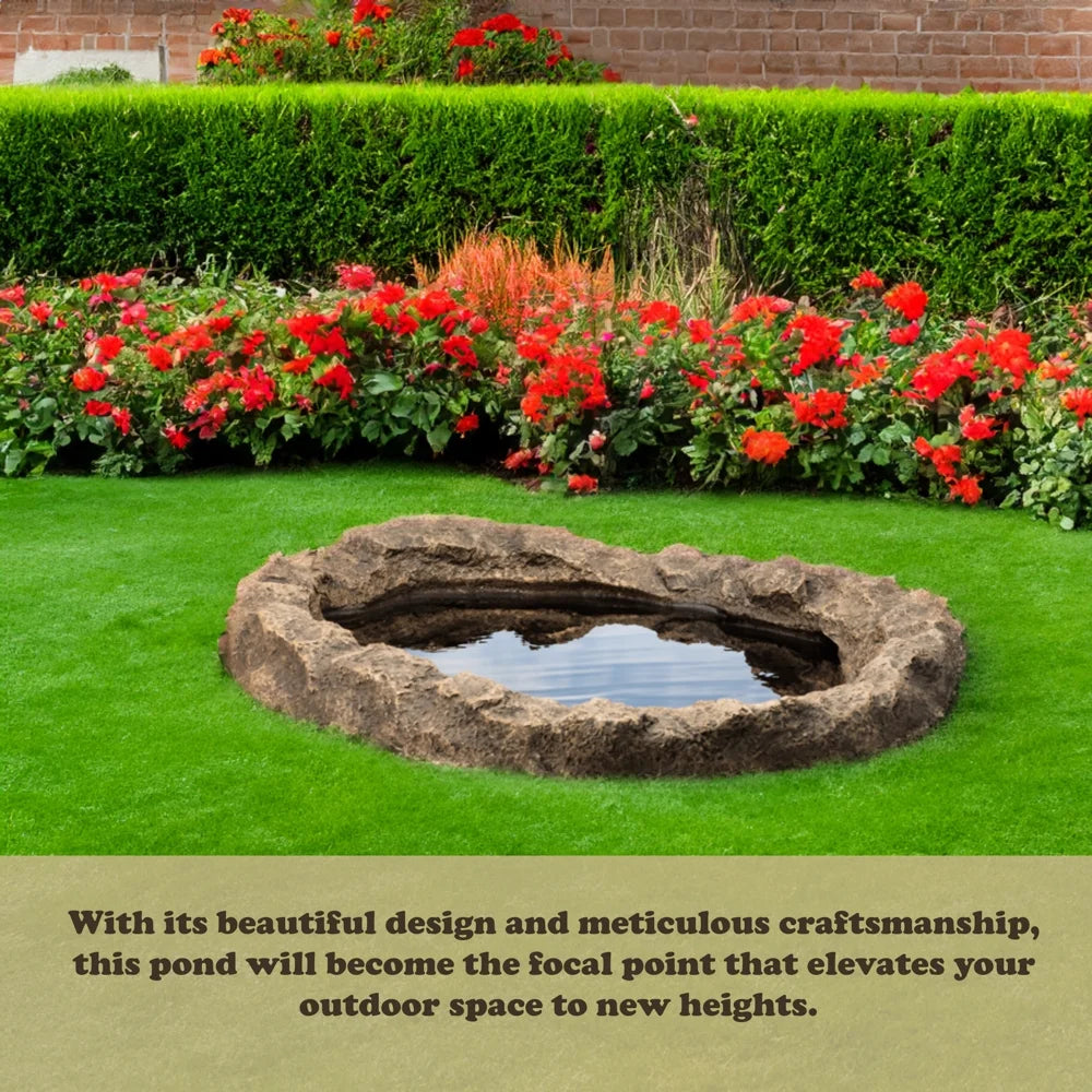 Faux Rock Fiberglass Garden Water Pond I831398