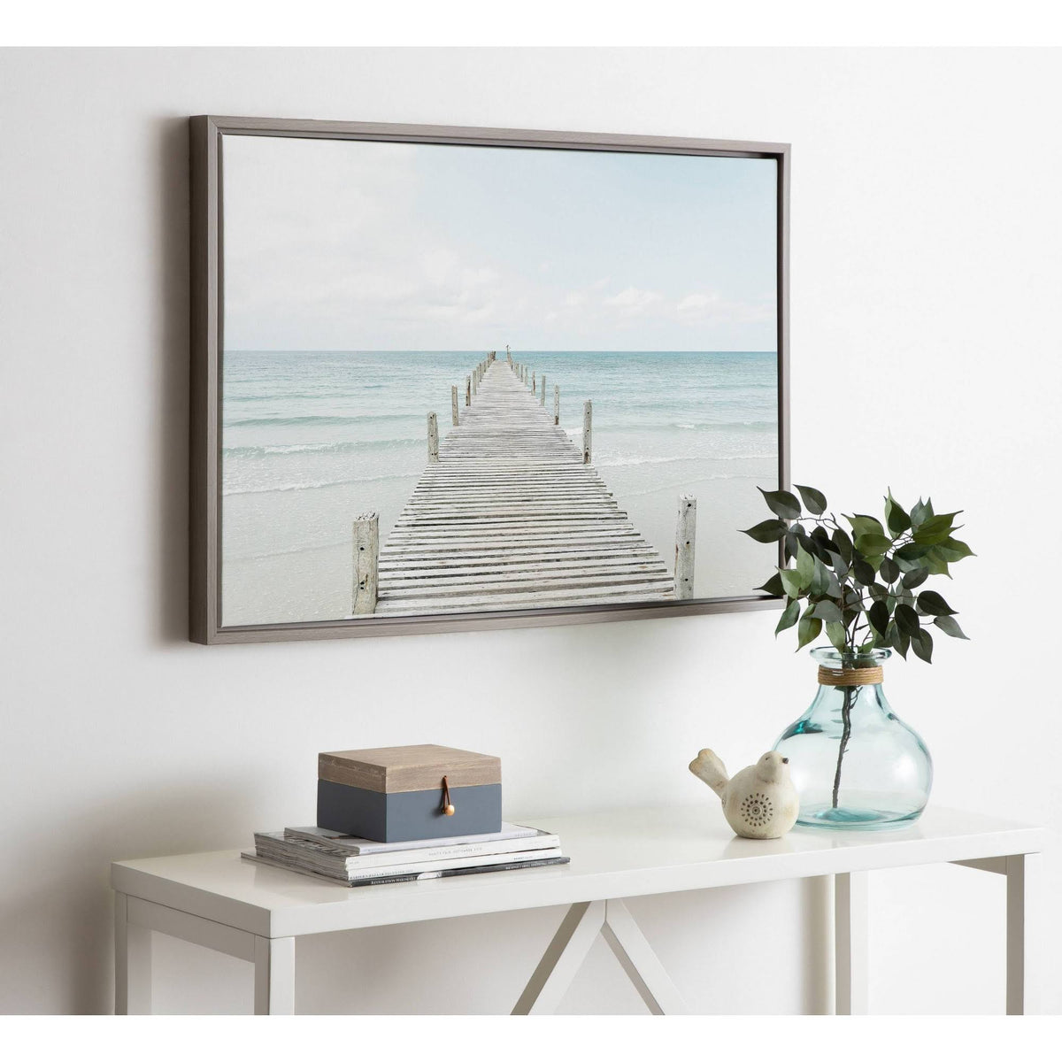 Gray Wooden Framed Canvas V883900