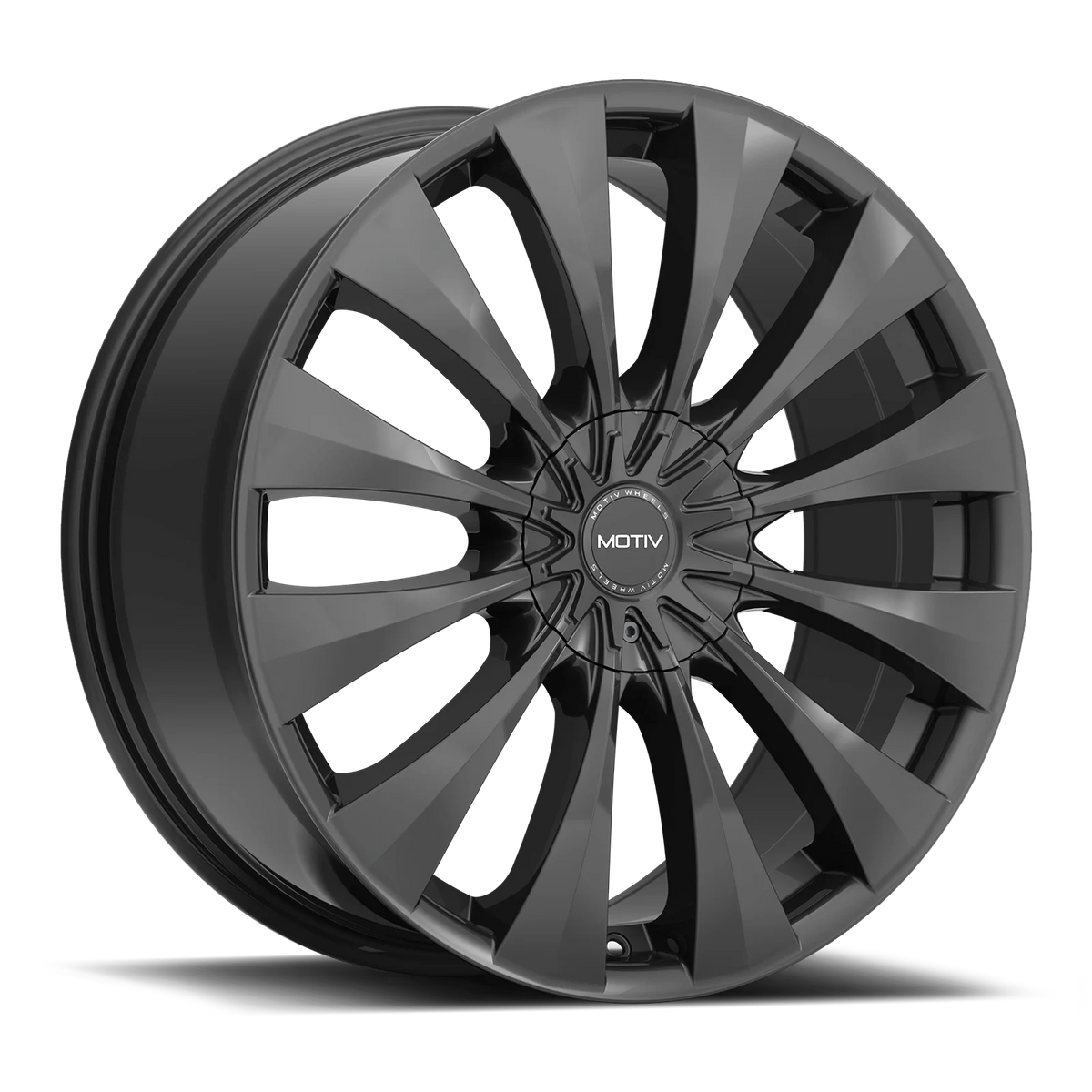 16X7.5 5X100 5X4.50 Gloss Black Cast Aluminum Q181849
