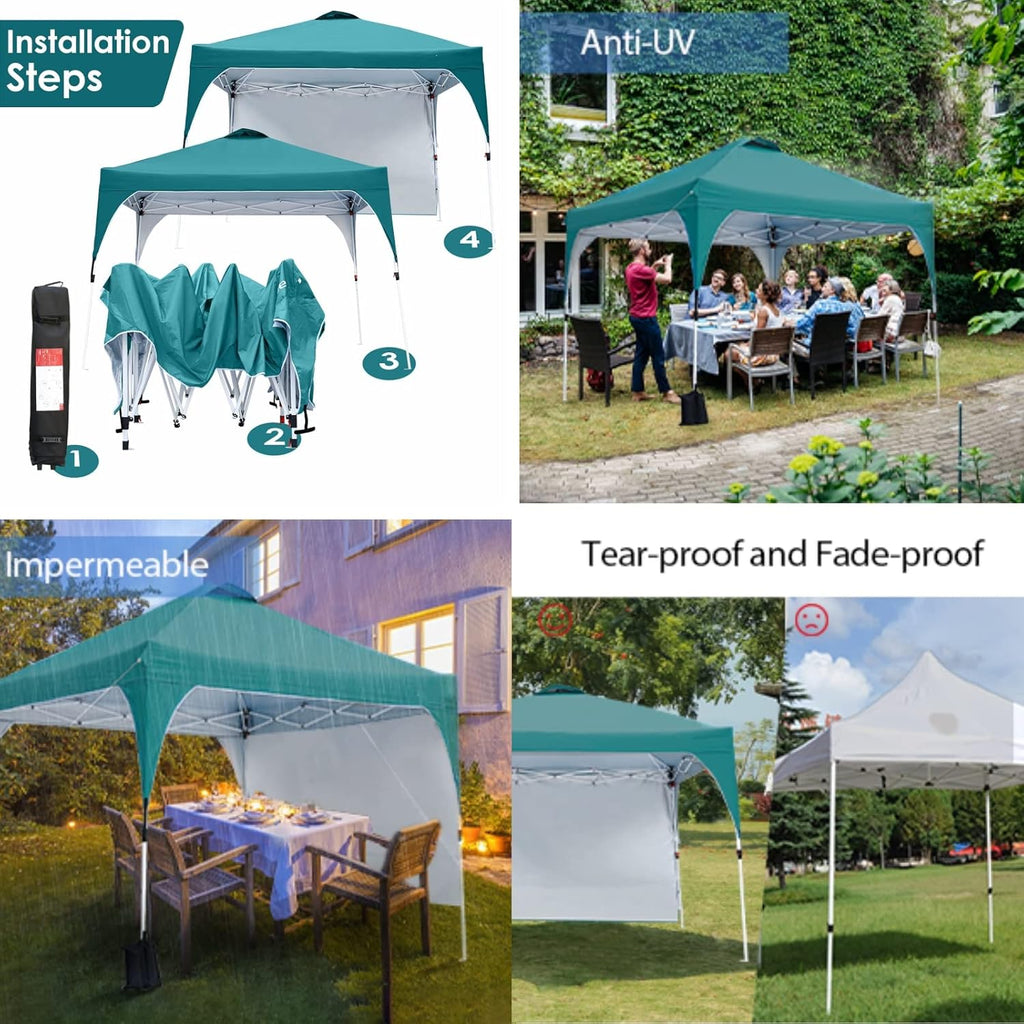 10'x10' Anti-UV Instant Shelter Canopy Tent with Carrying Bag N917685
