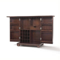 Expandable Home Bar Cabinet in Vintage Mahogany W303
