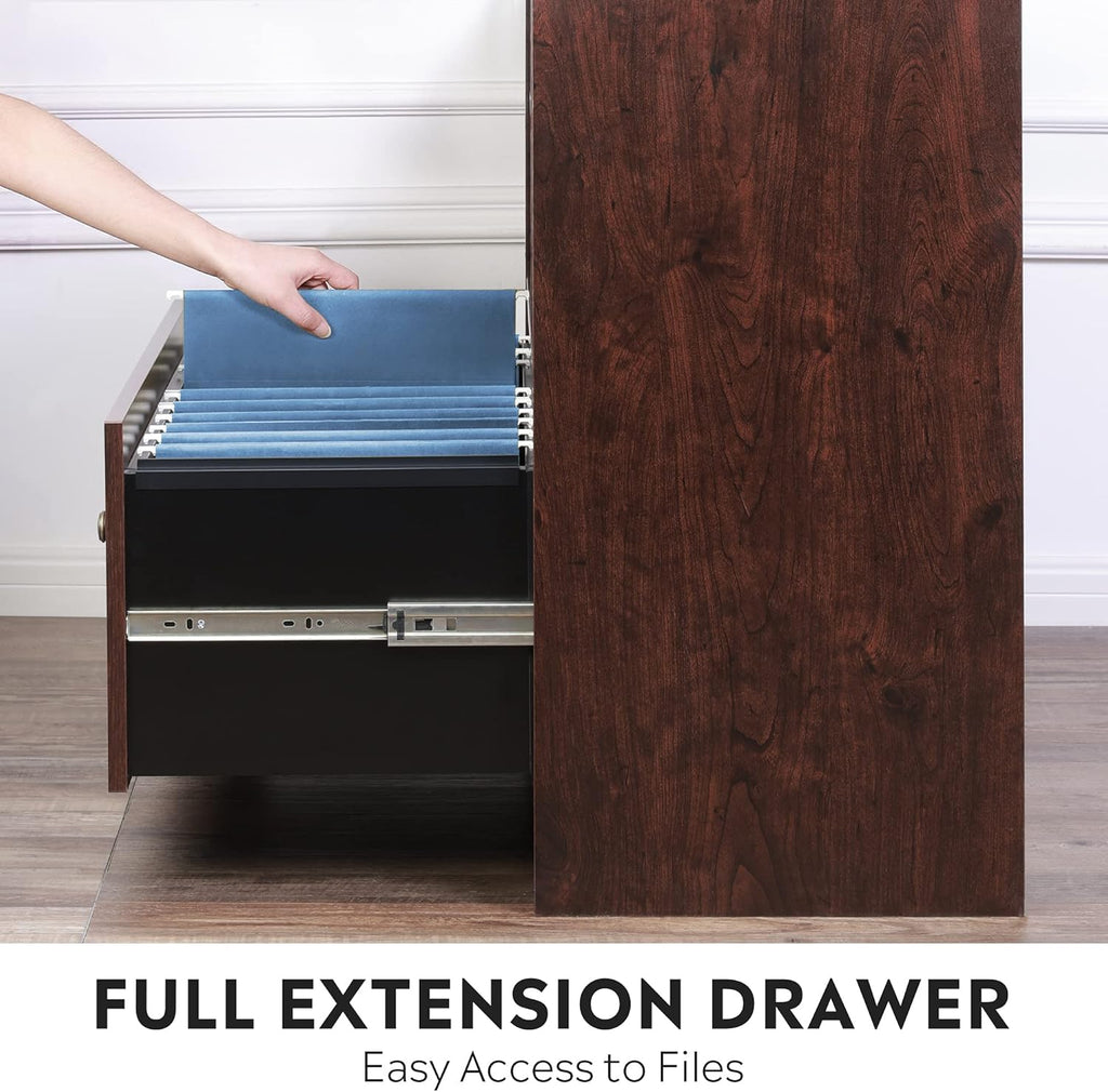 Cherry Wood File Cabinet with 1 Drawer W3997