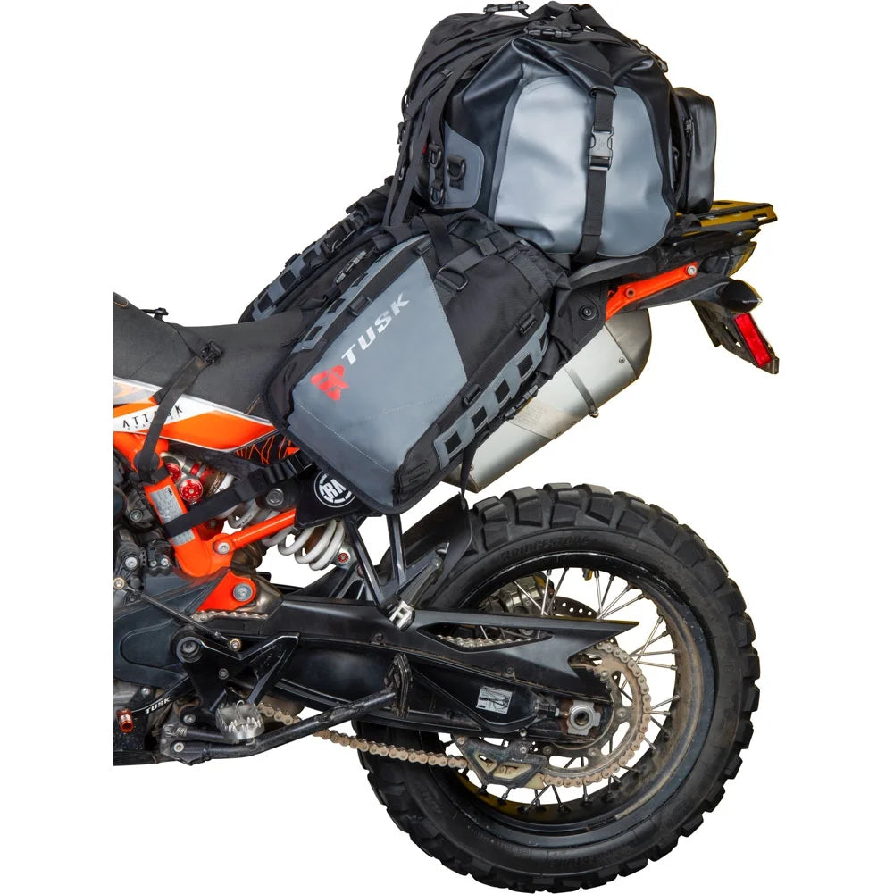 Rackless Luggage System with Medium Dry Duffel Tail Bag Standard Heat Shield I3397