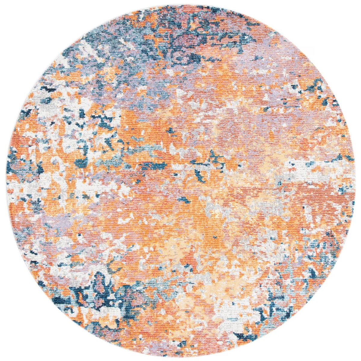 Gold / Blue Rug L395182