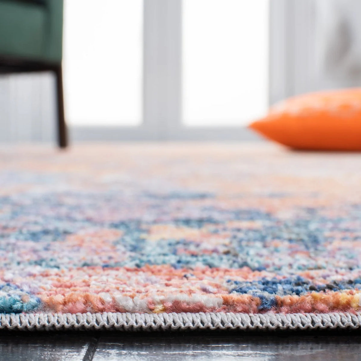 Gold / Blue Rug L395182