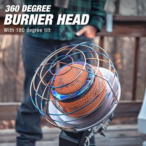 45,000 BTU Radiant Tank Top Portable Propane Heater P825639