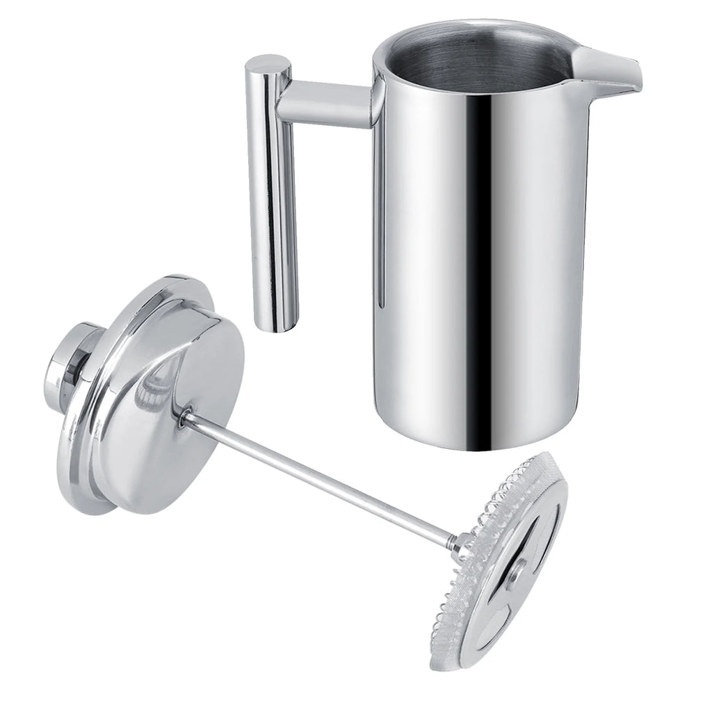 Cafetera de Acero Inoxidable de Doble Pared Prensa Francesa con Filtro (350 ml) I11600
