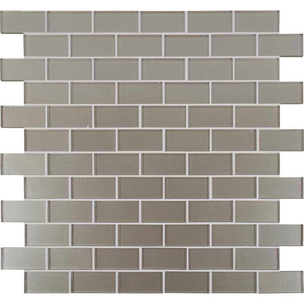 11.81 in. x 11.81 in. Glass Mesh-Mounted Mosaic Tile I88069