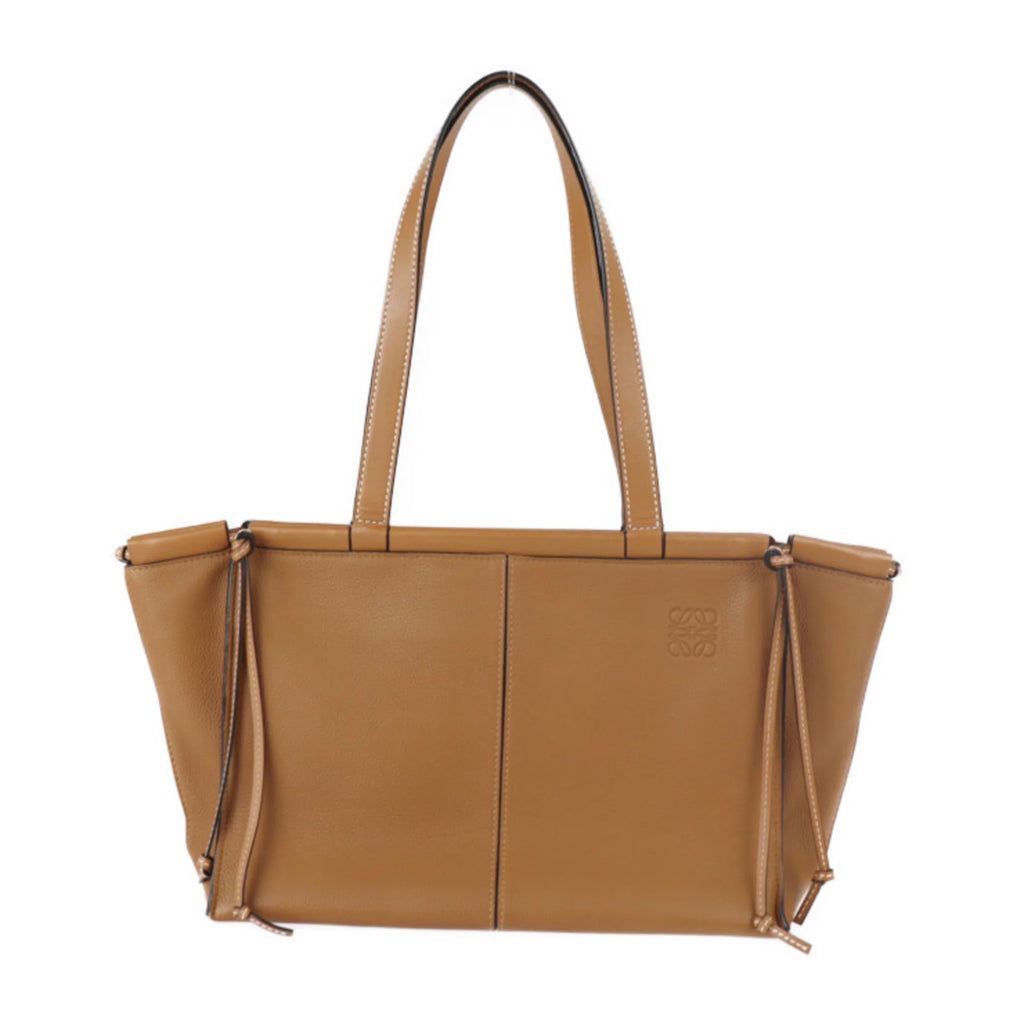 Camel Brown Calf Leather Shoulder Bag D440191