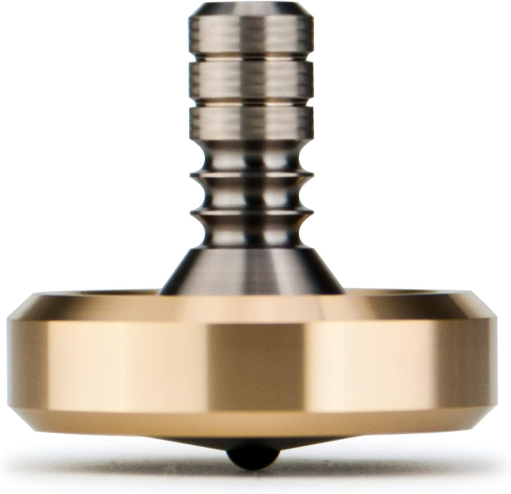 Brass Spinning Top with Titanium Stem, Pack of 2 M8335