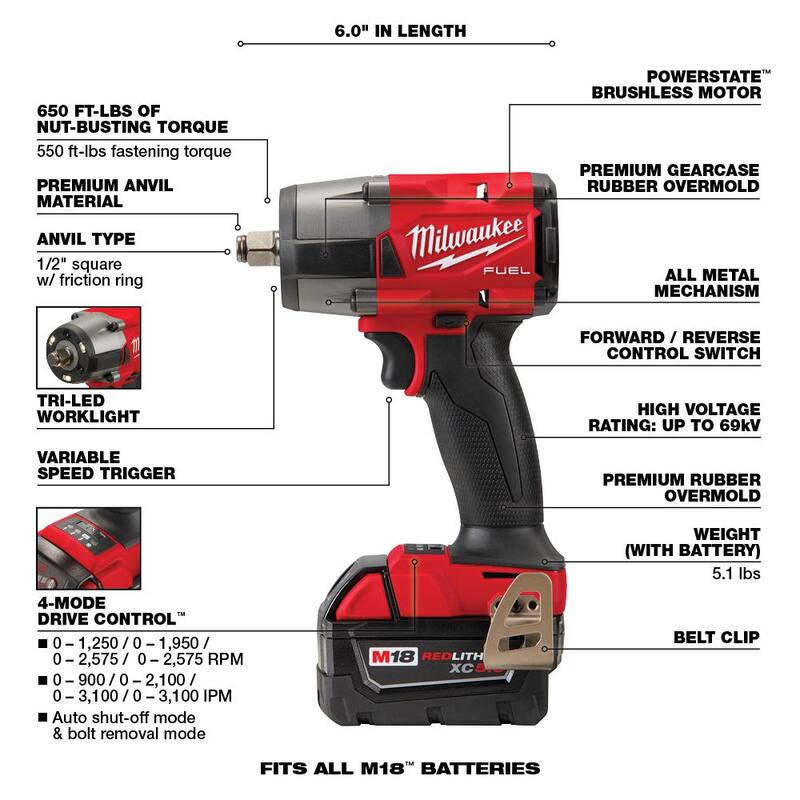 18V Lithium-Ion Brushless Cordless Combo Kit with Two 5.0 Ah Batteries (7-Tool) D181