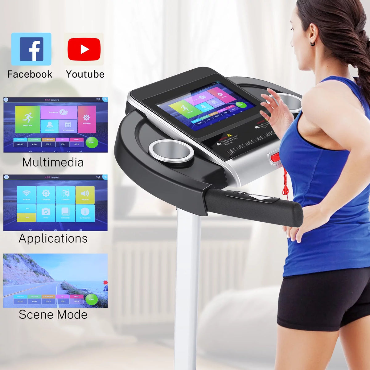 3.25HP Folding Treadmill with Incline D818502