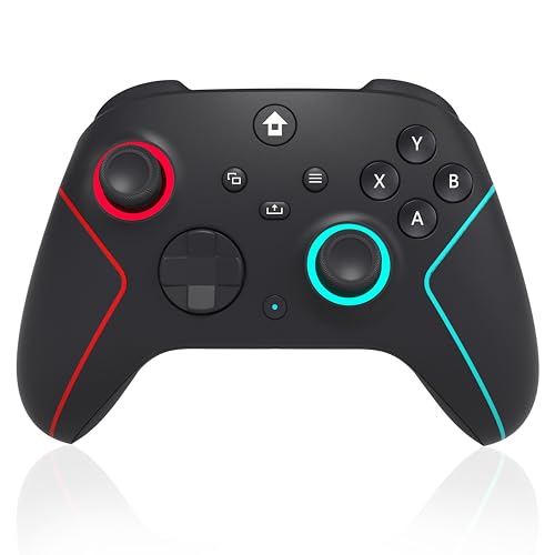 Wireless 2.4GHz Controller with 7 Colors RGB Light, 1000mAh Battery, 3.5mm Audio Jack B47398