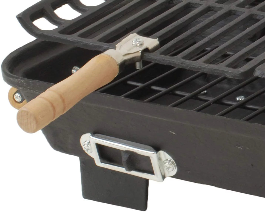 Cast Iron Hibachi Charcoal Grill, 10 by 18-Inch M7988